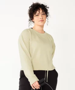 Tek Gear® Women' Top Fleece Stretch Cinched-Waist -Tek Gear store 5661474 Hammock