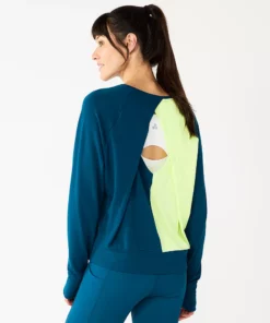 Tek Gear® Women' Tee Long-Sleeve Keyhole Back 13 Tek Gear® Women' Tee Long-Sleeve Keyhole Back -Tek Gear store 5662107 ALT