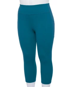 Tek Gear® Legging Plus Size Pocket Ultrastretch High-Waisted Capri -Tek Gear store 5663102 Blue Crayon