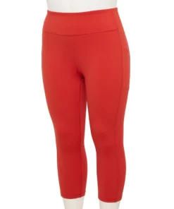 Tek Gear® Legging Plus Size Pocket Ultrastretch High-Waisted Capri -Tek Gear store 5663102 Cranberry Kiss