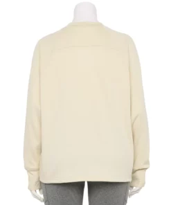 Tek Gear® Sweatshirt Fleece Plus Size Stretch Mockneck -Tek Gear store 5663518 ALT