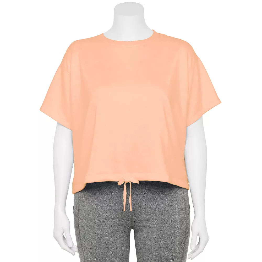 Tek Gear® Top Fleece Plus Size Stretch Cinched-Waist 4 Tek Gear® Top Fleece Plus Size Stretch Cinched-Waist - Image 2