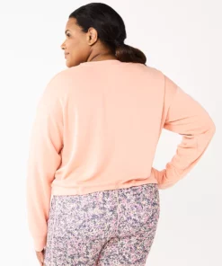 Tek Gear® Top Fleece Plus Size Stretch Cinched-Waist -Tek Gear store 5663621 ALT