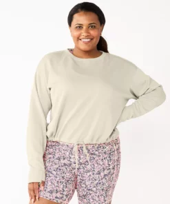 Tek Gear® Top Fleece Plus Size Stretch Cinched-Waist -Tek Gear store 5663621 Hammock