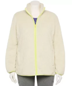 Tek Gear® Jacket Plush Plus Size Zip-Up