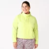 Tek Gear® Sweatshirt Microfleece Plus Size Cowlneck Crop