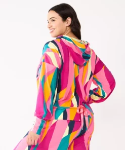 Tek Gear® Women' Hoodie Cropped French-Terry -Tek Gear store 5665099 ALT