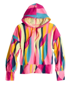 Tek Gear® Women' Hoodie Cropped French-Terry -Tek Gear store 5665099 ALT2