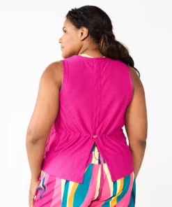 Tek Gear® Tank Plus Size Cinched-Back 12 Tek Gear® Tank Plus Size Cinched-Back -Tek Gear store 5667286 ALT