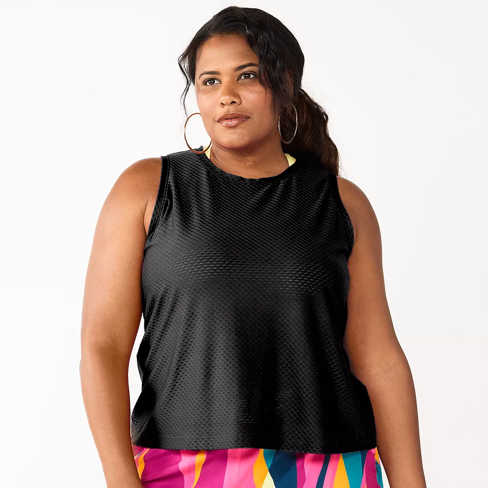 Tek Gear® Tank Plus Size Cinched-Back 3 Tek Gear® Tank Plus Size Cinched-Back