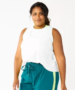 Tek Gear® Tank Plus Size Cinched-Back 11 Tek Gear® Tank Plus Size Cinched-Back -Tek Gear store 5667286 White