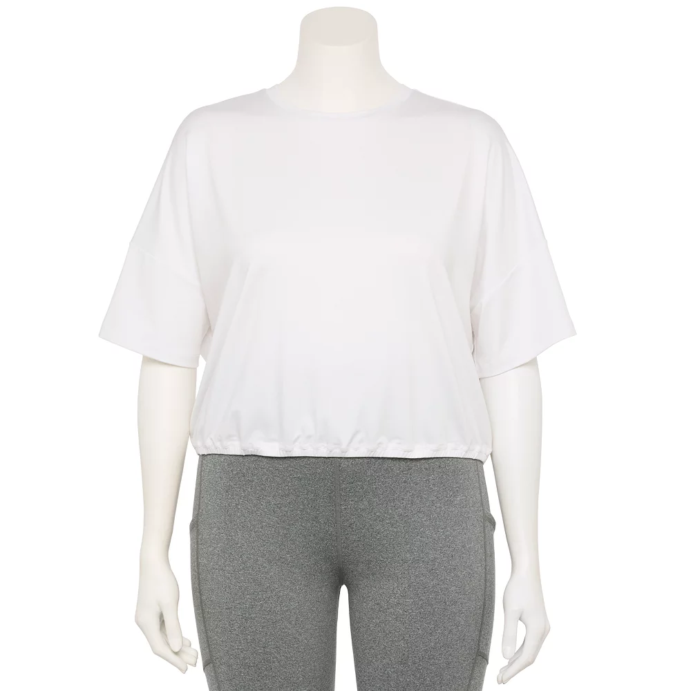 Tek Gear® Crop Top Plus Size Keyhole-Back 5 Tek Gear® Crop Top Plus Size Keyhole-Back - Image 3