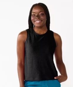 Tek Gear® Women' Tank Cinched-Back -Tek Gear store 5671137 Black