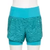 Tek Gear® Women' Short Running Layered -Tek Gear store 5674272 Teal Stripe