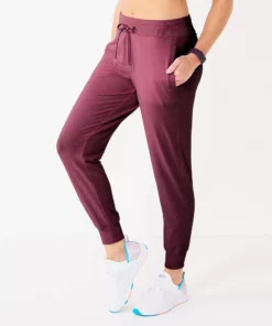 Petite Tek Gear® Jogger French Terry 11 Petite Tek Gear® Jogger French Terry -Tek Gear store 5686551 Night Sangria