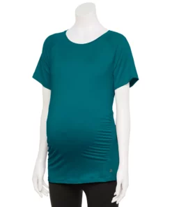 Maternity Tek Gear® Workout Tee -Tek Gear store 5913951 Night Life Teal