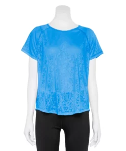 Tek Gear® Women' Tee Core Raglan -Tek Gear store 5942070 Blue Burnout