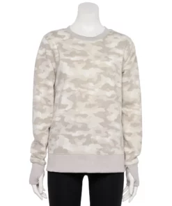 Tek Gear® Women' Sweatshirt Fleece Ultrasoft 25 Tek Gear® Women' Sweatshirt Fleece Ultrasoft -Tek Gear store 6119993 Beige White Camo