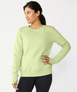 Tek Gear® Women' Sweatshirt Fleece Ultrasoft 31 Tek Gear® Women' Sweatshirt Fleece Ultrasoft -Tek Gear store 6119993 Green Romantica