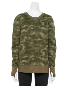Tek Gear® Women' Sweatshirt Fleece Ultrasoft 26 Tek Gear® Women' Sweatshirt Fleece Ultrasoft -Tek Gear store 6119993 Olive Camo