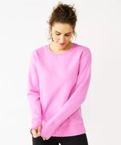 Tek Gear® Women' Sweatshirt Fleece Ultrasoft 32 Tek Gear® Women' Sweatshirt Fleece Ultrasoft -Tek Gear store 6119993 Pink Trillion