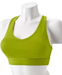 Tek Gear® Bra Core Sport V-Neck Medium-Impact -Tek Gear store 6171520 Encore Olive