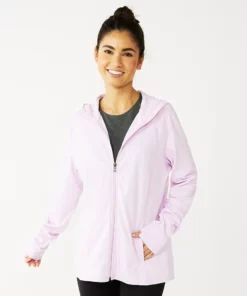 Tek Gear® Women' Jacket Essential Hooded -Tek Gear store 6171604 Daydream Purple